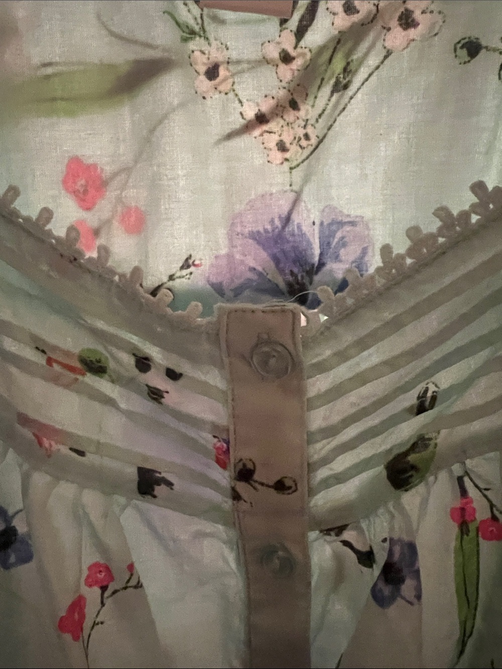 Adonna Floral Nightgown, Sleep Dress Cottagecore, Grandmacore, vintage farm - Picture 7 of 7